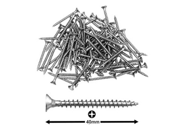 Box 200 40x4mm Wood Screws